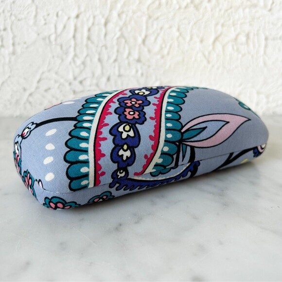 Vera Bradley Sunglass Eyeglass Hard Shell Case Makani Paisley Pattern - Picture 1 of 7